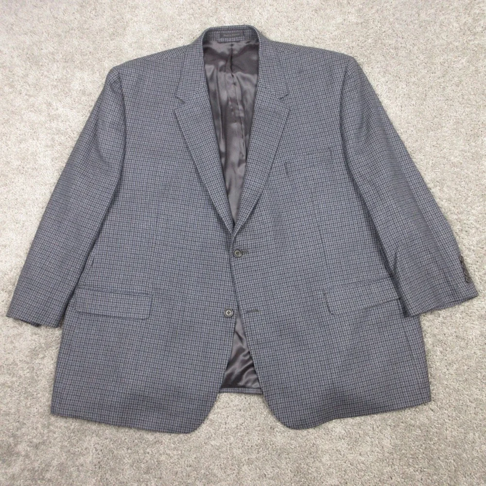 Lauren Ralph Lauren Jacket Mens 54 R Blue Plaid Wool Blazer Business Office